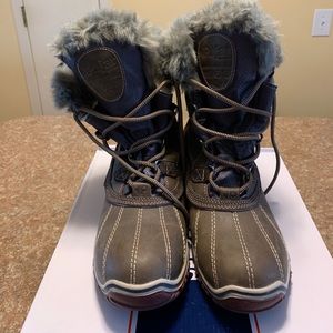 Pajar Adelaide Boots, sz 41, dark brown/grey